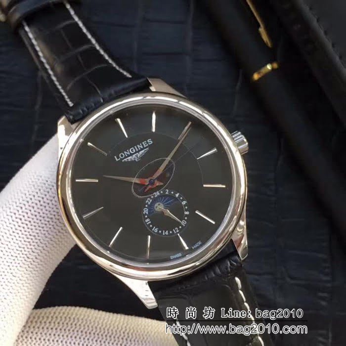 LONGINES浪琴 商務百搭 全自動機械男士腕表 WSS0646